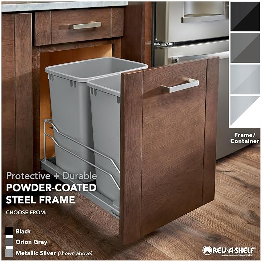 Rev-A-Shelf Double Pullout Trash Can - Image 6