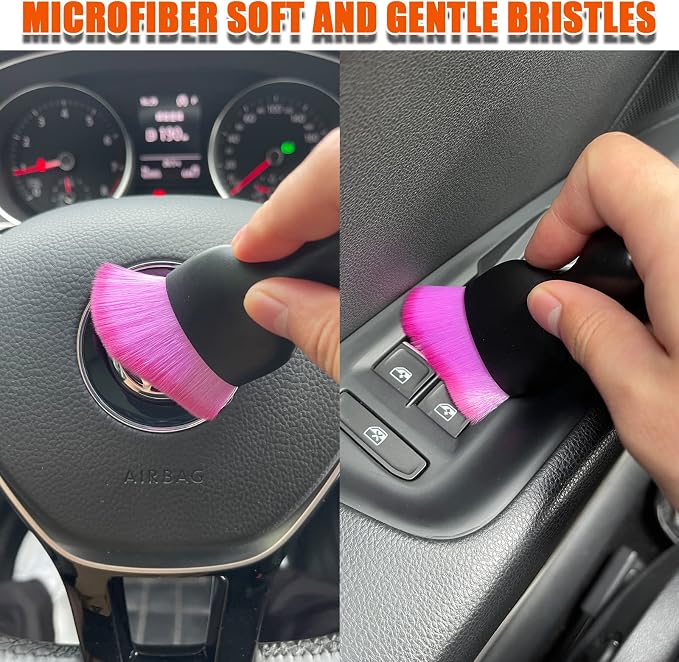 Car Interior Detailing Brush, Ultra Soft Non-Scratch Dust Brush, Car Interior - Image 6