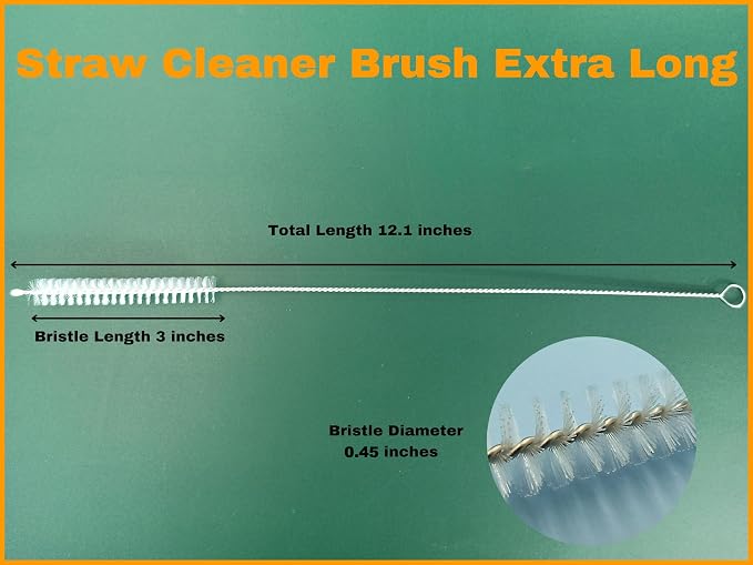 6 Straw Cleaner Brush Extra Long - Image 2