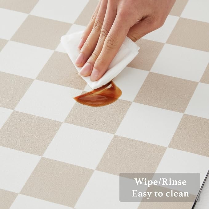 Checkered Dish Drying Mat for Kitchen Counter, Coffee Bar Station Accessories - Image 5