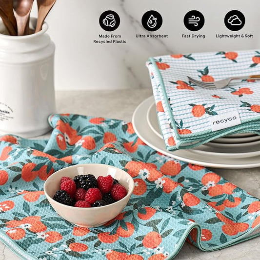 RECYCO Waffle Kitchen Towel Set of 2 - Image 2