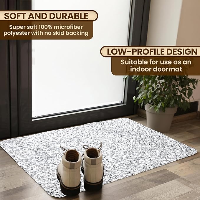 Premium Microfiber Indoor Door Mat – 24"x36" Washable Entry Mat, Waterproof - Image 3