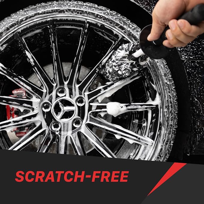 Maxshine Universal 3-Piece Microfiber Wheel Brush Kit | 14”, 18” & 20” Sizes | - Image 9