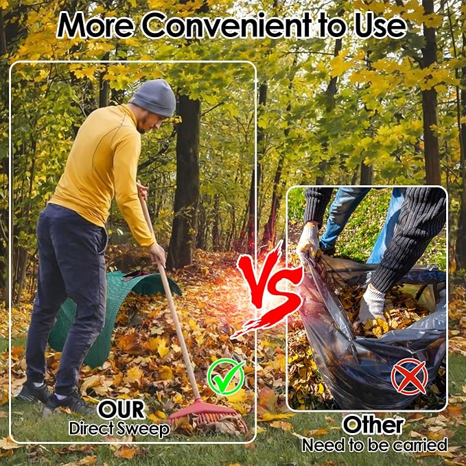 Reusable Yard Waste Bags, 72 Gallon Lawn And Leaf bags 2 Pack, Heavy Duty - Image 4