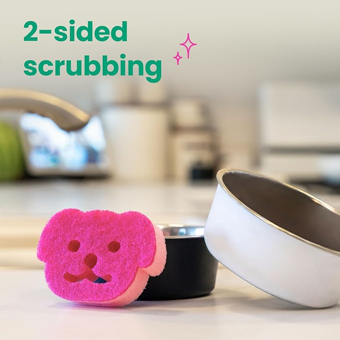 Scotch-Brite Doggone Tidy Non-Scratch Scrub Sponge, Two- sided, Limited Edition - Image 5