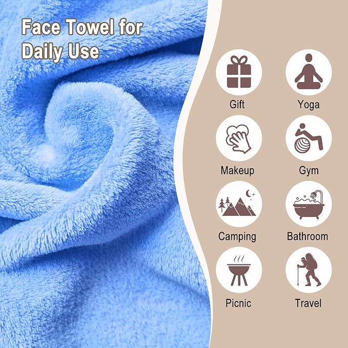 KODAMO Makeup Remover Cloth, 6 inch x 6 inch Reusable Makeup Remover Pads - Image 5