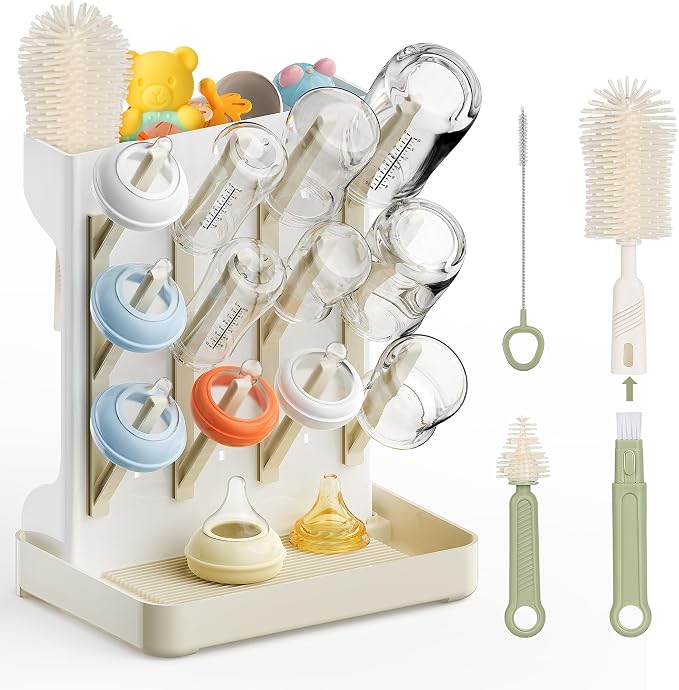 Superior Vertical Baby Bottle Drying Rack by WelcometoViddett_Direct