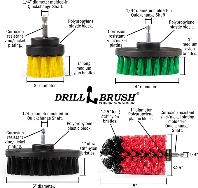 Drillbrush Multi-Surface Drill Brush Attachments Set - Image 5