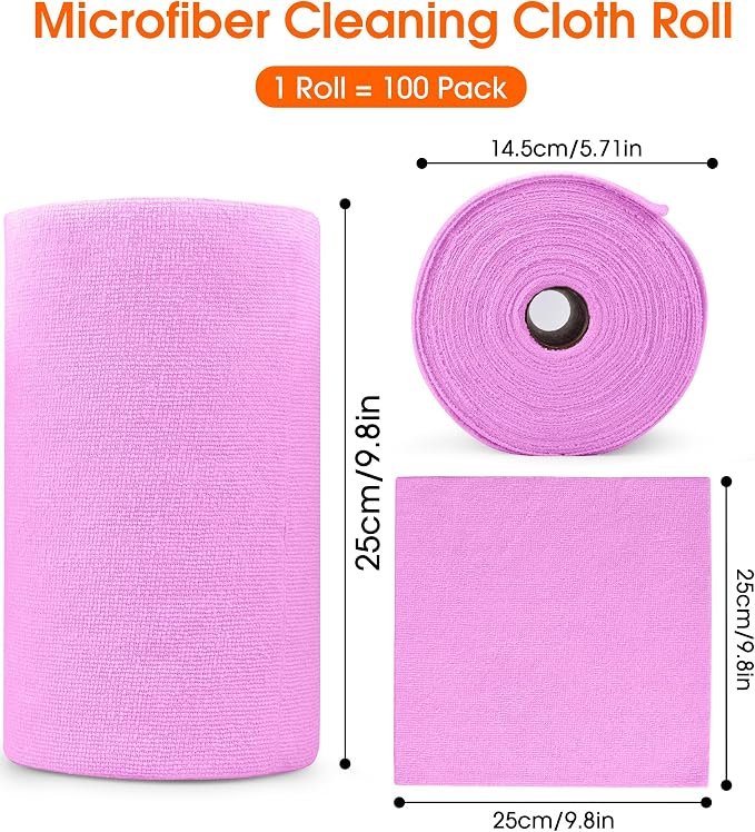 Microfiber Cleaning Cloth Roll - Image 7