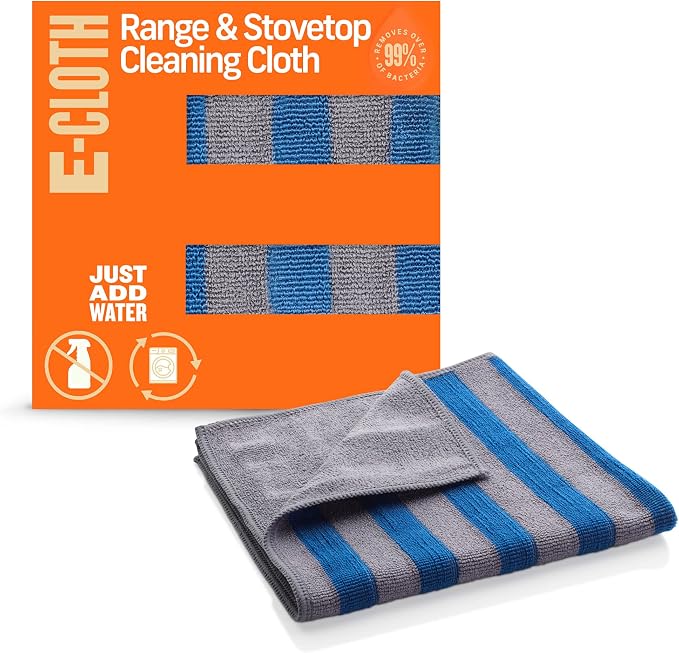 E-Cloth Range & Stovetop Cleaning Cloth, Reusable Premium Microfiber Cleaning by E-Cloth