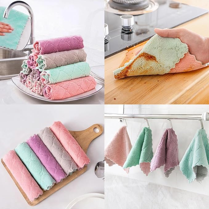 Reusable Microfiber Kitchen Cleaning Cloths – Super Absorbent, Quick-Drying - Image 7