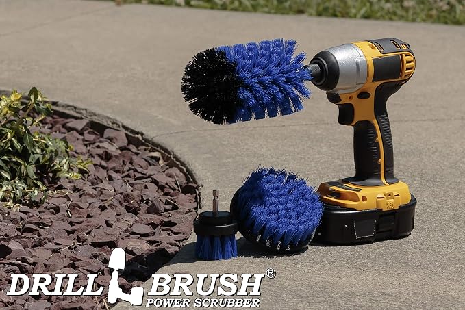 Blue Medium Stiffness Boat Brush Cleaning Set - Image 6