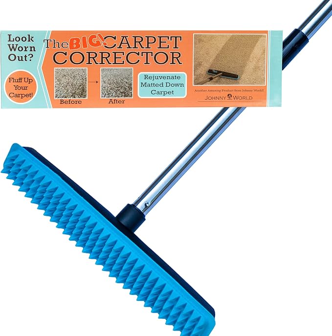 The Big Carpet Corrector- Carpet Rake to Rejuvenate Your Matted Carpet. Perfect by JohnnyWorld