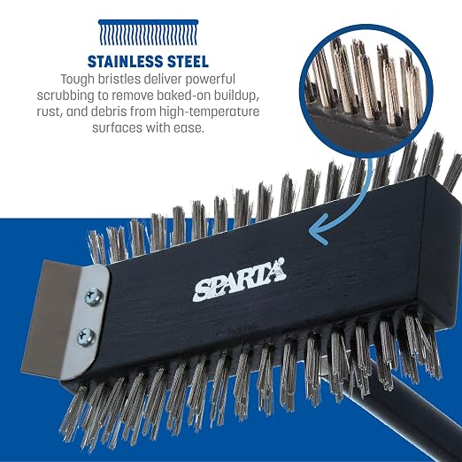 SPARTA 4029000 Stainless Steel Grill Brush, Grill Scraper - Image 4