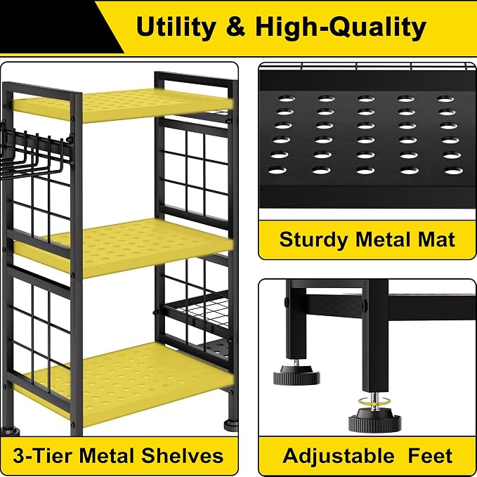 GIOTORENT 6 Tier Garden Tool Organizer, Garage Storage and Organization - Image 8