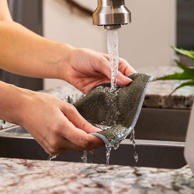 Microfiber Dish Cloths | Scrubs & Cleans: Dishes, Stove Tops | Easy Rinsing | - Image 5