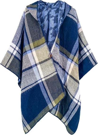 Breezy Lane Women's Shawl Wraps Warm Poncho Ruana Wrap Cardigan