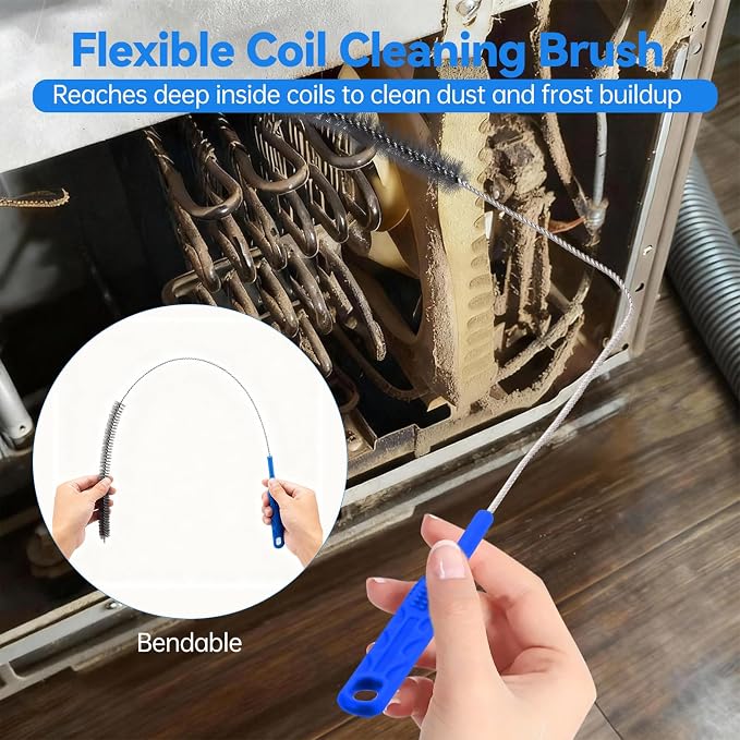 3 PCS Refrigerator Coil Cleaning Brush, Flexible Cleaner Brush Set - Image 3