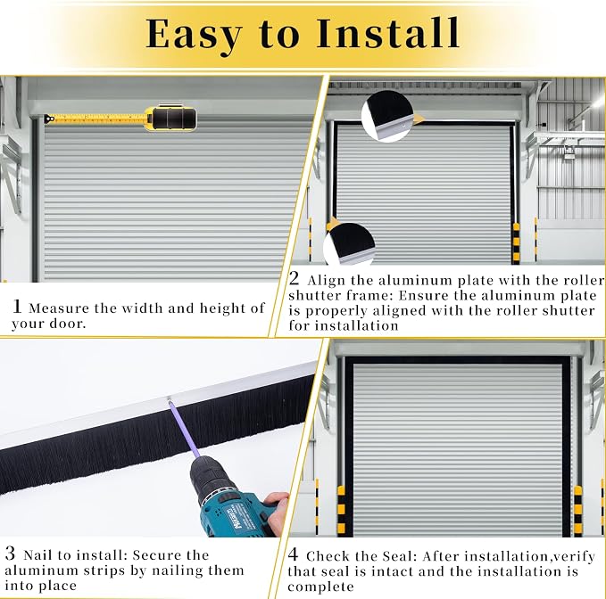 tonchean 3" Garage Brush Seal Kit - Image 7