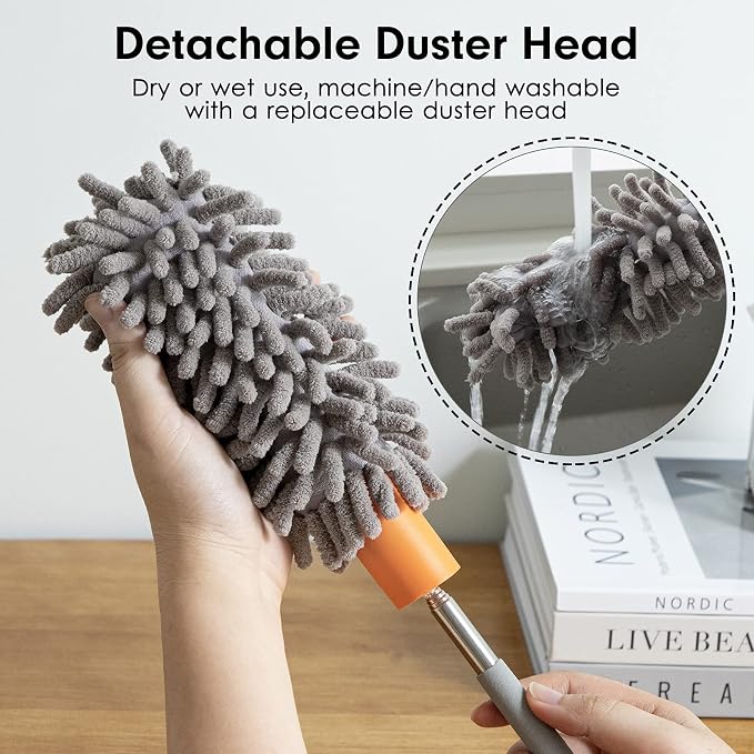 Microfiber Duster for Cleaning, Tukuos Hand Washable Dusters - Image 2