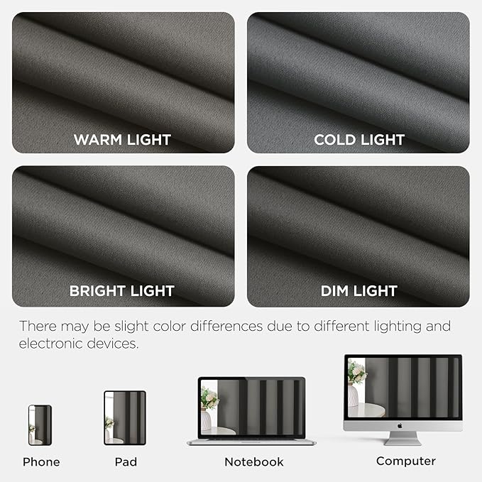 Joydeco Blackout Patio Sliding Door Curtains 84 Inches Long, Grommet Privacy - Image 8