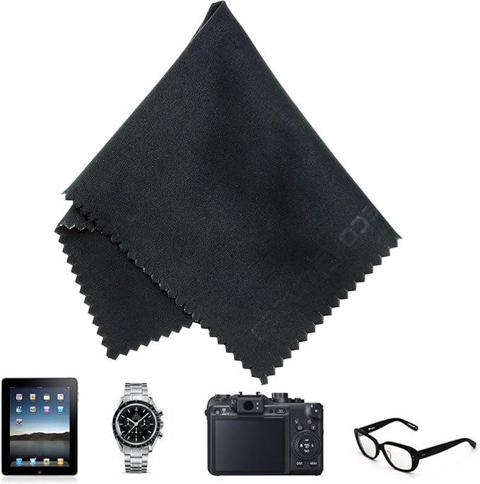 Eco-Fused Blue/Black Microfiber Cloth - Image 7