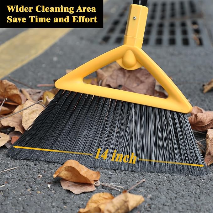 Heavy Duty Commercial Broom, Upgraded Angle Broom - Image 2