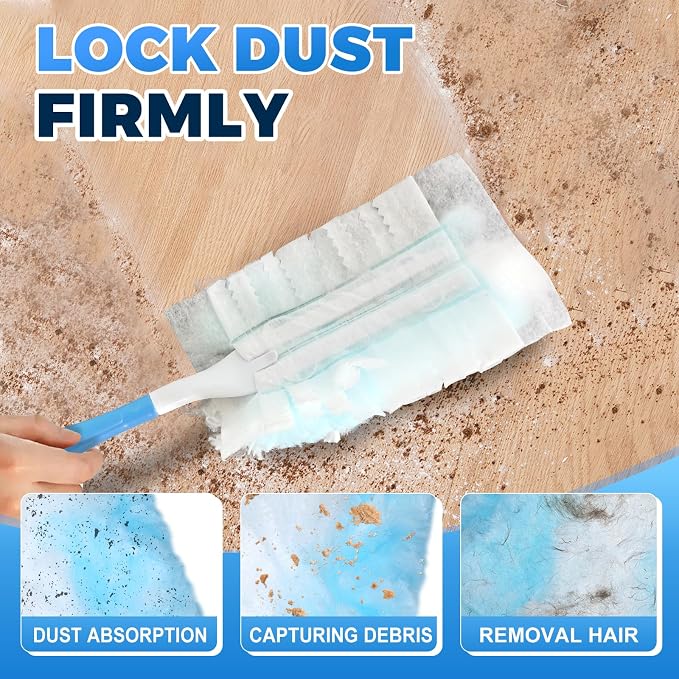 Duster Refills Compatible with Swiffer Duster Refill Heavy Duty, 50 Refills & 5 - Image 2