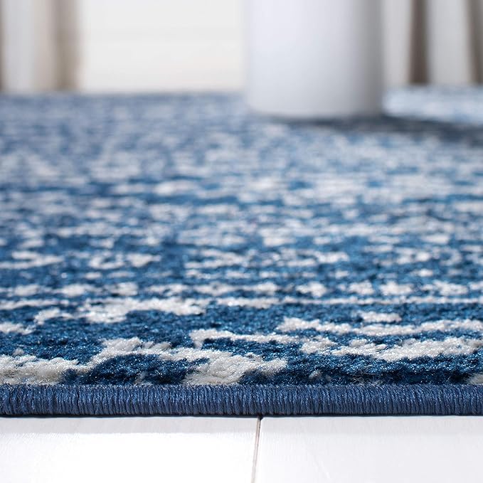 SAFAVIEH Area Rug 12x18 - Tulum Collection - Large - Navy & Ivory, Moroccan Boho Tribal Design, Non-Shedding & Easy to Clean, Ideal for Living Room, Bedroom, Dining Space (TUL272N)