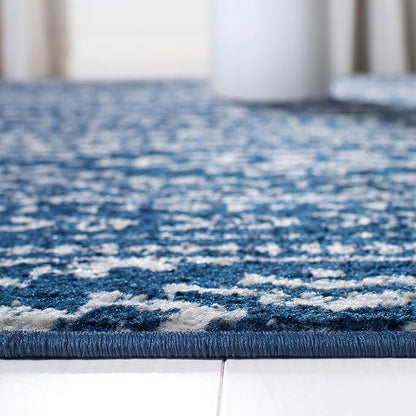 SAFAVIEH Area Rug 12x18 - Tulum Collection - Large - Navy & Ivory, Moroccan Boho Tribal Design, Non-Shedding & Easy to Clean, Ideal for Living Room, Bedroom, Dining Space (TUL272N)