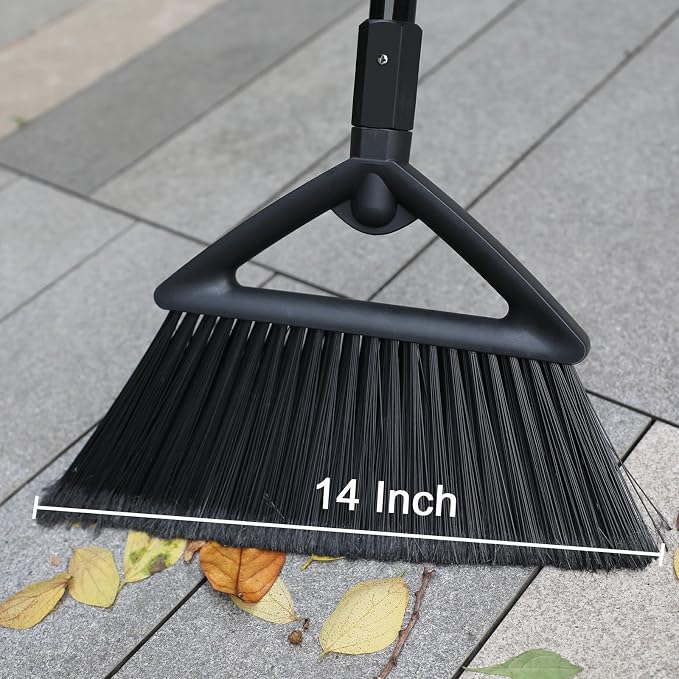 4PCS Heavy Duty Angle Broom, Long Pole Brooms - Image 2