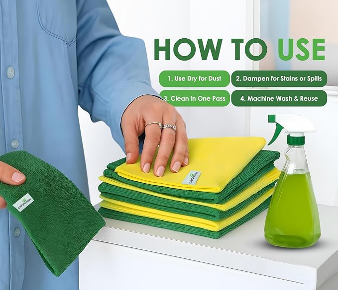 Microfiber Cleaning Cloths 16"x16" - Image 6