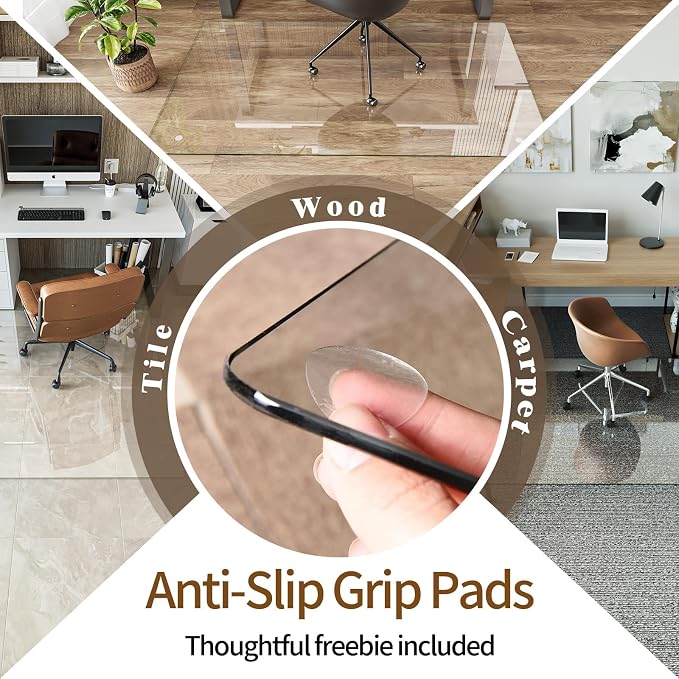 Koonmi Tempered Glass Chair Mat 40"x60" - Image 5