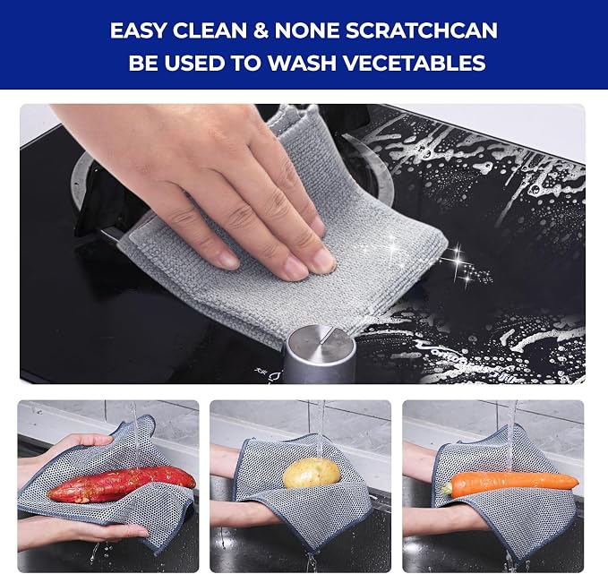 12PCS Non-Scratch Multipurpose Steel Wire Dishcloths - Image 5