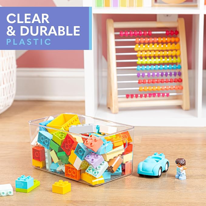 Plastic Food Storage 2 Pack Clear Container Bin - Image 5