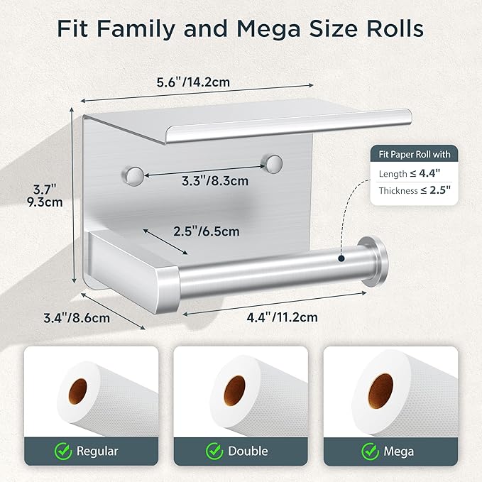 FORIOUS Toilet Paper Holder - Image 4