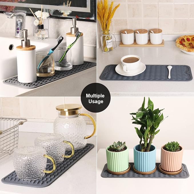 ZLR 2 Pcs Silicone Sponge Holder & Sink Caddy Tray - Image 7