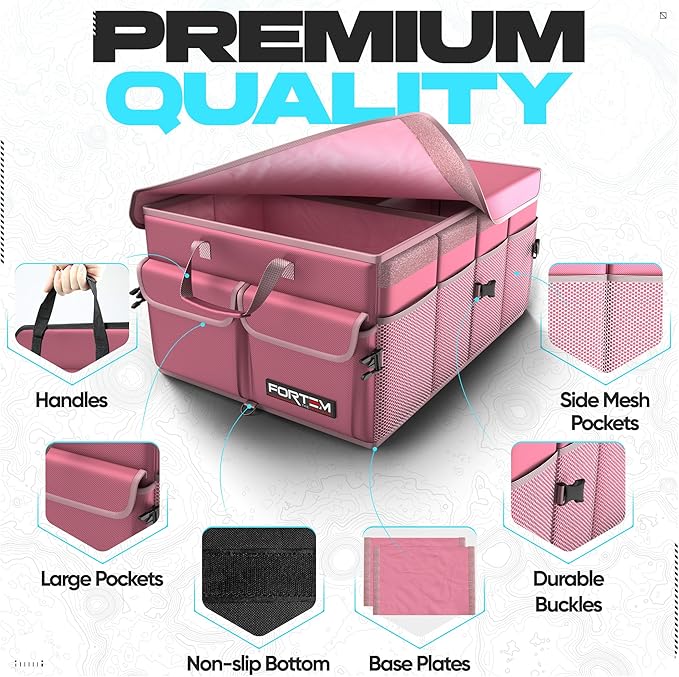 FORTEM Trunk Organizer For SUV Car Trunk Organizer, Foldable Storage, Car - Image 2