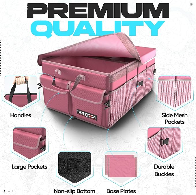 FORTEM Trunk Organizer For SUV Car Trunk Organizer, Foldable Storage, Car - Image 2