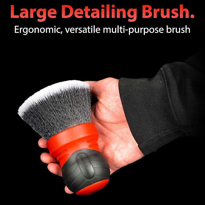 Adam's Polishes Large Multi-Purpose Detailing Brush Car Cleaning Brush Nylon - Image 2
