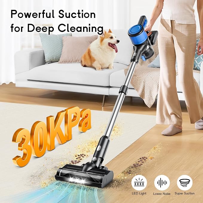 Cordless Vacuum Cleaner for Home, 8-in-1 Lightweight Stick Vacuum - Image 2