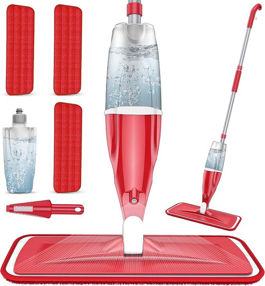 Spray Wet Mops for Hardwood Floor Cleaning: EXEGO Microfiber Dry Dust Spray Mop by EXEGO
