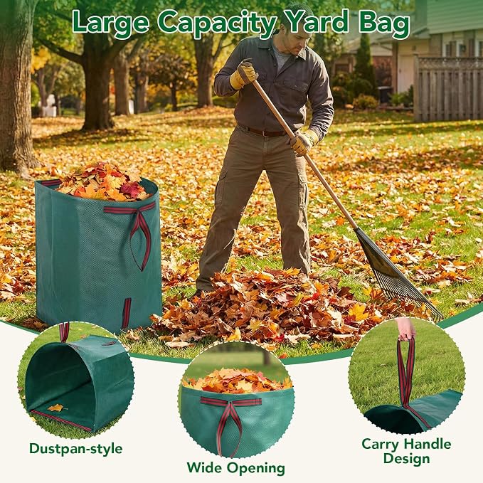 53 Gallon Leaf Collector, For Leaves, Storm Debris, Construction Waste - Image 3