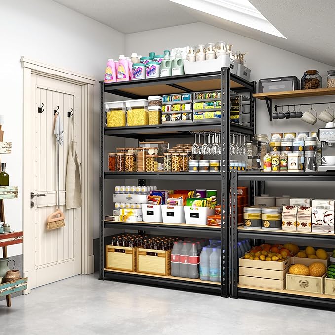1980LBS Storage Shelves, 5-Tier Adjustable Pantry Shelves, Metal Shelving Unit - Image 7