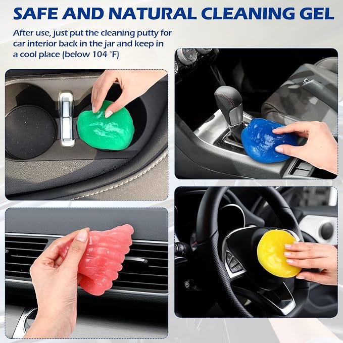 12 Pack Car Cleaning Gel Detailing Cleaner Putty Auto Clean Dust Mud Tools - Image 5