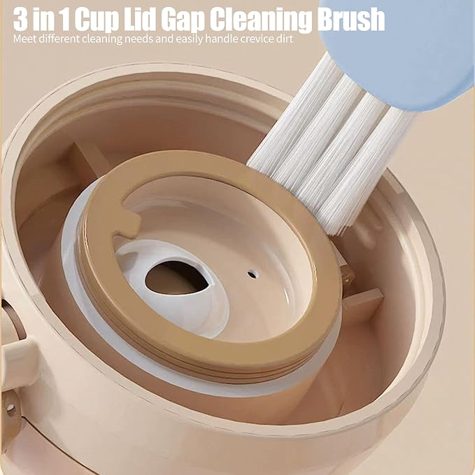 3 in 1 Cup Lid Gap Cleaning Brush Multifunctional Bottle Cleaning Brush - Image 5