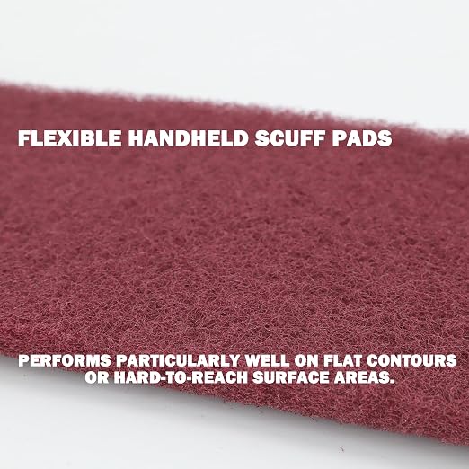 Maroon General Purpose Scuff Pads, Scouring Pad, Paint Primer Prep Scratch - Image 3