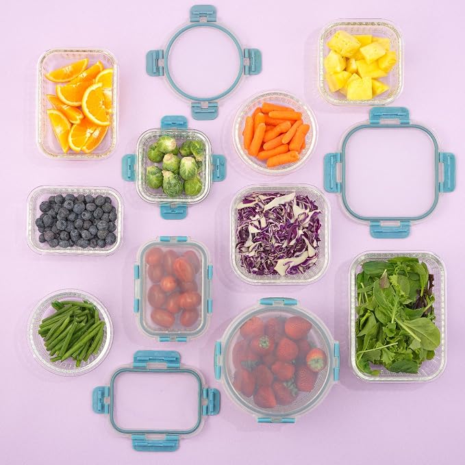 JoyJolt 24pc Borosilicate Glass Storage Containers - Image 8
