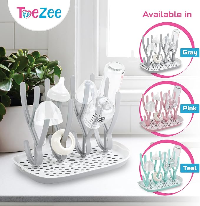 Baby Bottle Drying Rack Space Saving Countertop Baby Bottle Holder, Drying Rack - Image 7