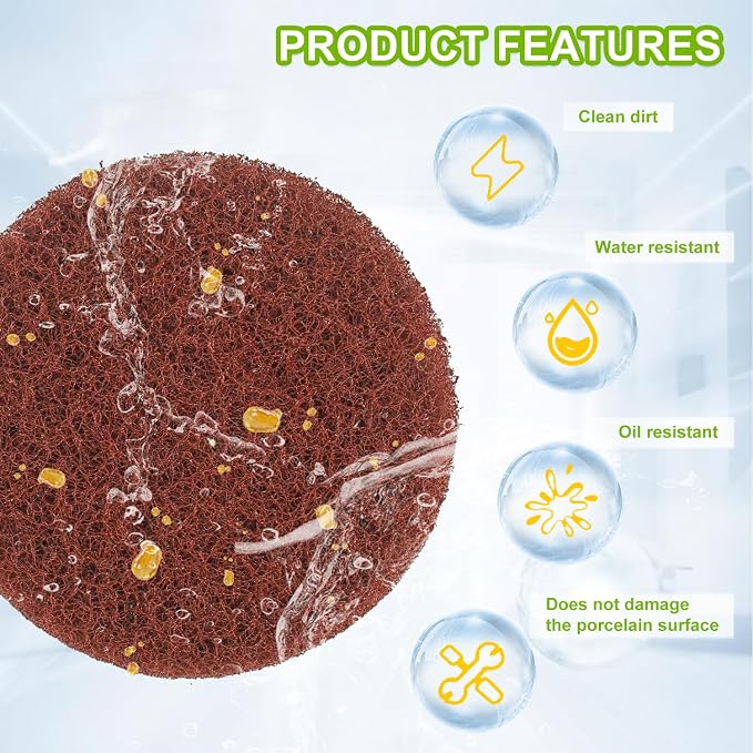 16pcs Heavy Duty Pads Electric Cleaning Brush Pad Set fit - Image 2